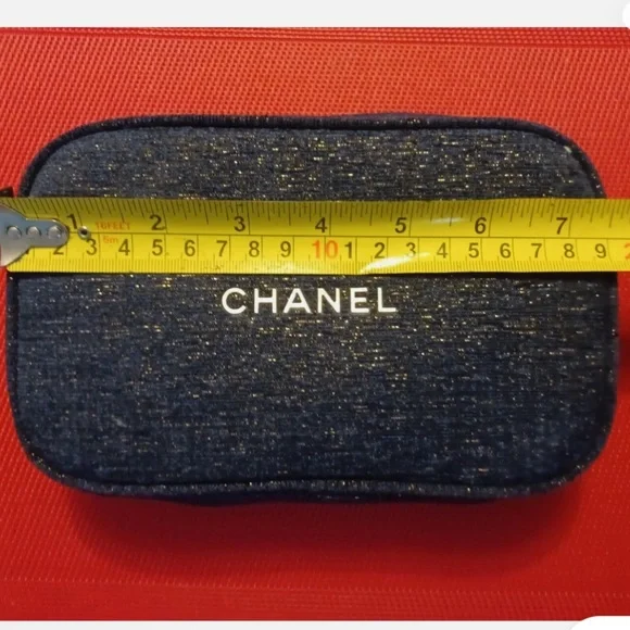 Chanel Navy Blue sparkle Pouch ✨AUTHENTIC GWP - Picture 3 of 4